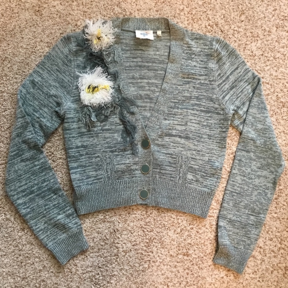 Anthropologie HWA Boho Cropped Cardigan Size S
